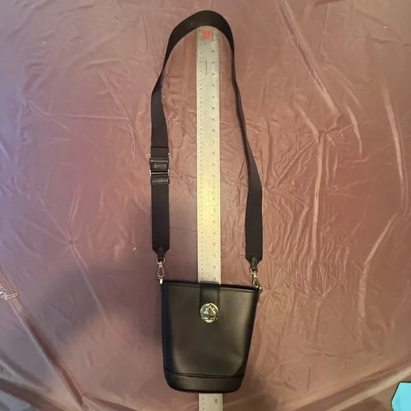 NWT Kate Spade Audrey Mini Black Leather Bucket Shoulder Crossbody Bag $329 - Picture 14 of 16
